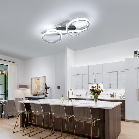 Lampada da Soffitto LED Moderna a Doppio Anello
