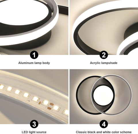 Lampada da Soffitto LED Rotonda Moderna 42W