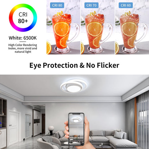 Plafoniera LED Rotonda Moderna 32W 6500K