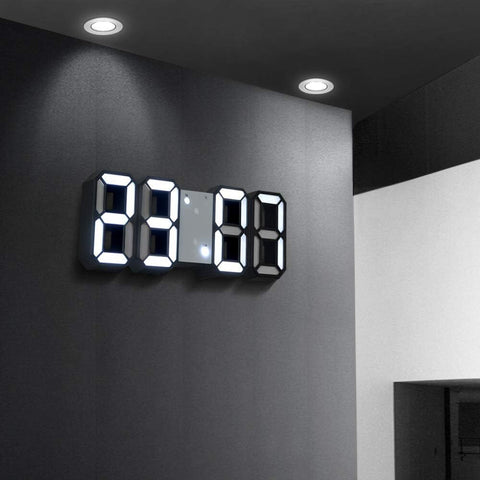 Sveglia digitale a LED 3D, sveglia digitale, orologio da parete, moderno, per tavolo e scrivania