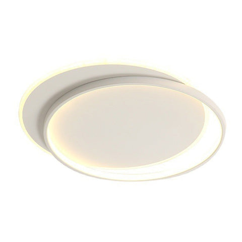 Moderna plafoniera a LED in alluminio a forma di mezzaluna - bianca, 40*30*5,5 cm, luce bianca fredda - per soggiorno, camera da letto, corridoio, sala da pranzo