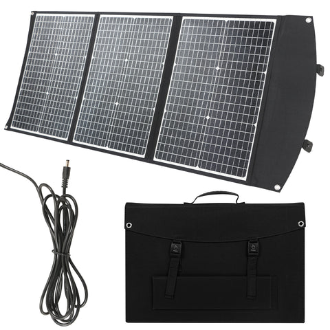 Pannello solare pieghevole impermeabile, attento ed efficiente, celle solari per campeggio all'aperto, caricatore per borsa, 100 W