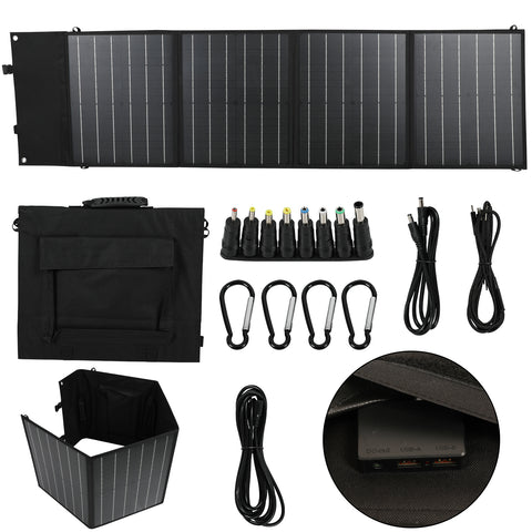 Titolo ottimizzato in francese: caricatore solare pieghevole da 100 W, 18 V, borsa portatile per attività all'aperto