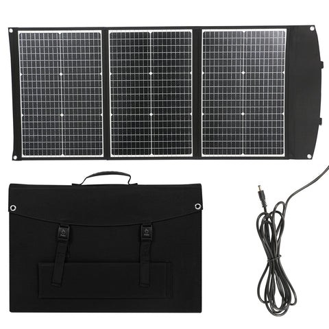 Pannello solare pieghevole impermeabile, attento ed efficiente, celle solari per campeggio all'aperto, caricatore per borsa, 100 W