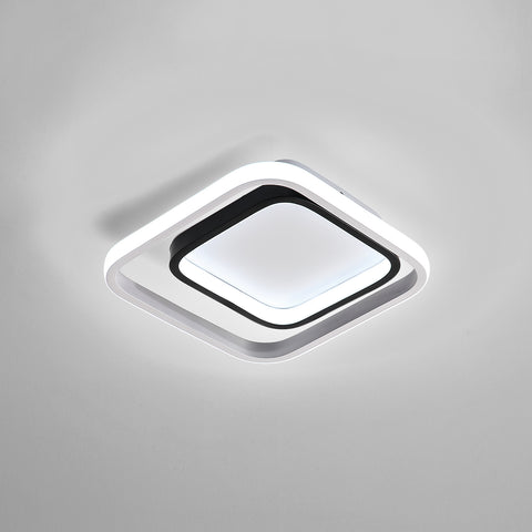 Plafoniera a LED, moderna plafoniera da soffitto 30W 3300lm, 6000K, lampada da soffitto in acrilico e metallo, per soggiorno, camera da letto, sala da pranzo