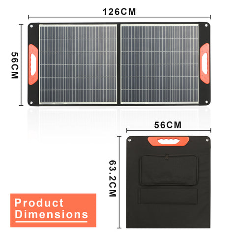 Pannello solare portatile per caricabatterie solare pieghevole da 20 V per centrale elettrica per viaggi in furgone da campeggio all'aperto