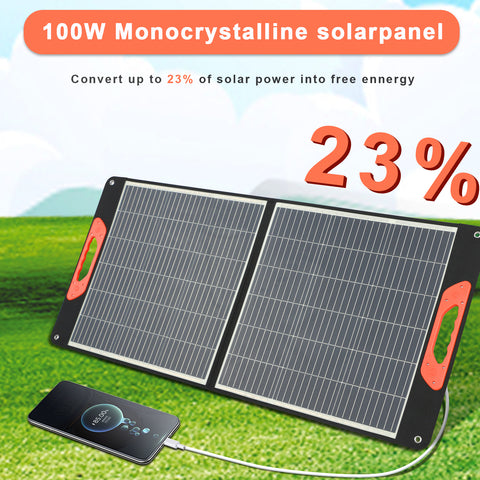 Pannello solare portatile per caricabatterie solare pieghevole da 20 V per centrale elettrica per viaggi in furgone da campeggio all'aperto