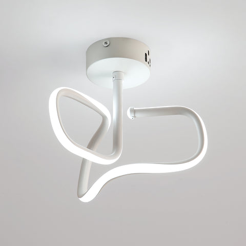 Plafoniera a LED da 16 W, moderna lampada da soffitto in metallo acrilico e alluminio, luce bianca 6000 K, moderna plafoniera a LED per soggiorno, camera da letto e cucina.