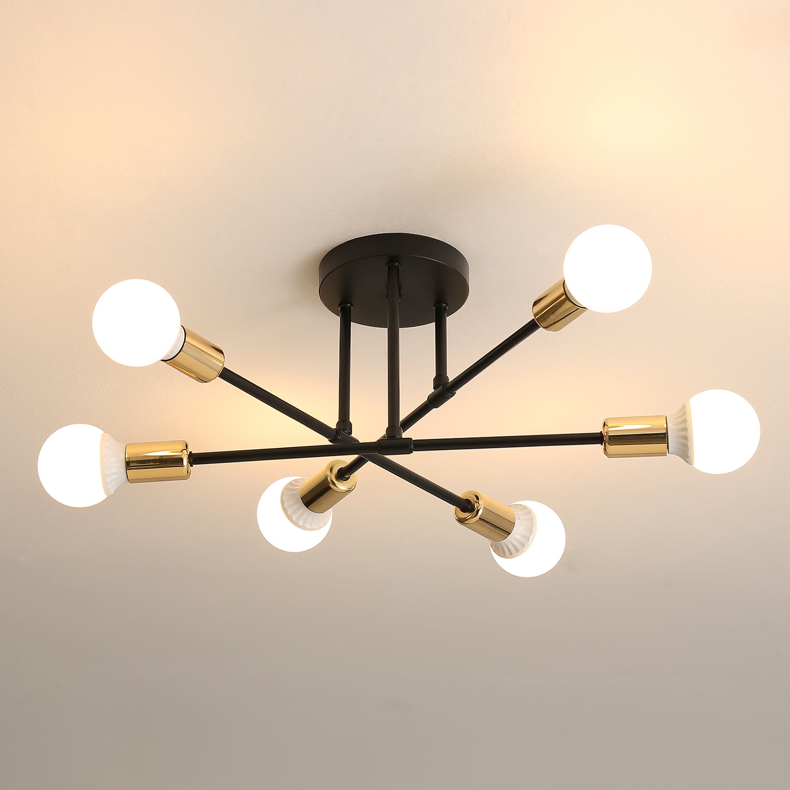 TOKIUS Lampada a sospensione Moderno Industriale Lampadas da soffitto E27 Legno e Metallo Lampadari e Plafoniere Interni 25cm Per Cucina Camera da letto