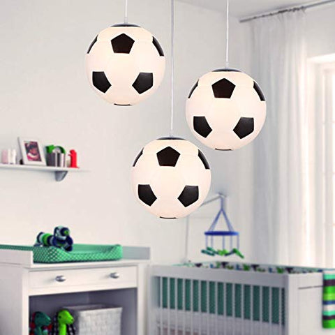 Plafoniera da calcio a 1 pezzo, Lampadario per cameretta per bambini, Illuminazione per interni, Lampadario per personalità creativa, Soggiorno Sala da pranzo Camera da letto Illuminazione calda senza lampadine