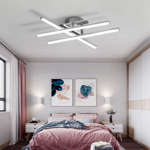 Lampada da soffitto a LED, Plafoniera a LED minimalista da 18 W, Luci bianche fredde, 6500K, LED integrati, Plafoniera per camera da letto, soggiorno, sala da pranzo, IP20