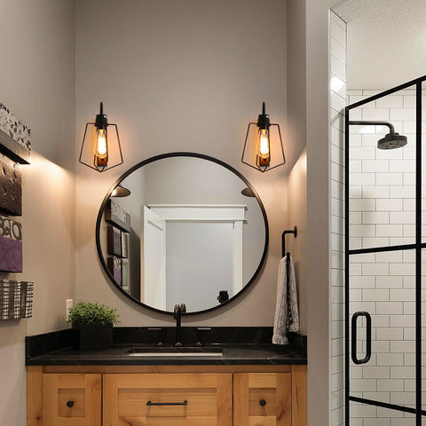 Lampada da parete vintage per interni, lampada da parete industriale E27 per corridoio bar, adatta per camere da letto, ristoranti, caffè, corridoi