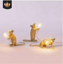 Lampada da topo, lampada da tavolo in resina creativa, lampada da tavolo per camera da letto, lampada da comodino, è la luce perfetta per la casa e qualsiasi posto che ti piace - Oro in piedi