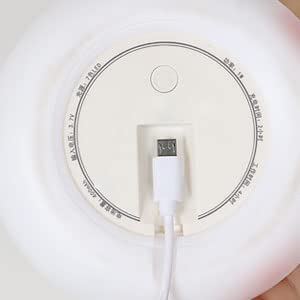 Luce notturna per bambini, Luce LED ricaricabile a 7 colori Luce notturna per bambini a LED con USB, Luce notturna in silicone morbido al tatto, Luce notturna portatile carina per neonati, ragazzi e ragazze Regalo