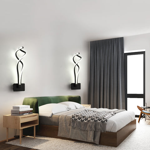 Lampada da parete a LED, lampada da comodino da 13 W, lampada da parete in alluminio per corridoio delle scale del soggiorno della camera da letto