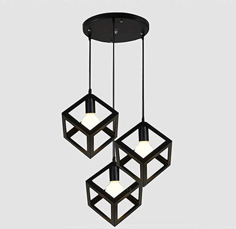 Lampadario moderno in cristallo a LED Lampada di design artistico creativo dimmerabile Lampade da soffitto chic in stile classico per sala da pranzo camera da letto (NERO)
