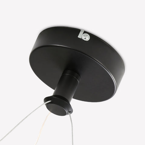 Lampadario moderno a LED ad anello 32W Lampadario moderno a sospensione a LED per tavolo da pranzo Lampadario a LED in acrilico, 220V, 22CM Lampadario a soffitto a LED per soggiorno, sala da pranzo, corridoio, caffetteria, bancone bar, nero 