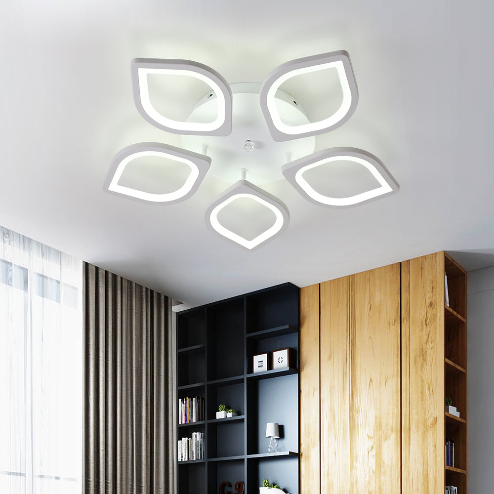 Plafoniera a LED, Lampada da soffitto a incasso, Plafoniera a LED moderna per soggiorno, camera da letto, Diametro 60 cm, Bianco freddo/60 W 