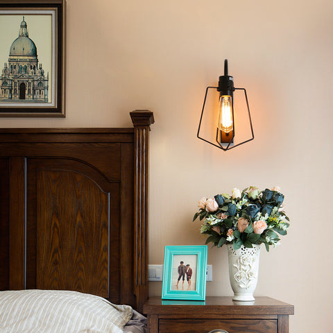 Lampada da parete vintage per interni, lampada da parete industriale E27 per corridoio bar, adatta per camere da letto, ristoranti, caffè, corridoi