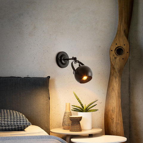 Lampada da parete industriale per interni, lampada da parete retrò, applique regolabile, applique in ferro E27 per camera da letto soggiorno bagno corridoio loft caffè