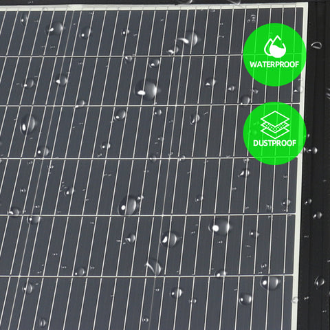 Pannello solare da 200 W - Alimentazione monocristallina, uscita CC 20 V/10 A o 39 V/5,12 A, 3 strati