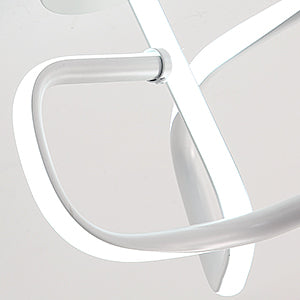 Plafoniera a LED da 16 W, moderna lampada da soffitto in metallo acrilico e alluminio, luce bianca 6000 K, moderna plafoniera a LED per soggiorno, camera da letto e cucina.