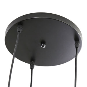 3 Lampade a sospensione retrò, Lampadario industriale intagliato cavo, Lampada da soffitto in metallo vintage E27, Illuminazione per soggiorno Cucina Corridoio Ristorante Loft Café Bar