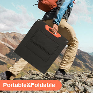 Pannello solare portatile per caricabatterie solare pieghevole da 20 V per centrale elettrica per viaggi in furgone da campeggio all'aperto