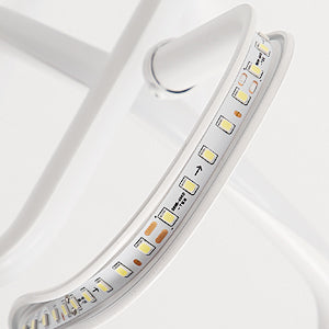 Plafoniera a LED da 16 W, moderna lampada da soffitto in metallo acrilico e alluminio, luce bianca 6000 K, moderna plafoniera a LED per soggiorno, camera da letto e cucina.