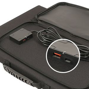 Kit pannello solare pieghevole portatile monocristallino da 100 W con 3 porte USB per esterno