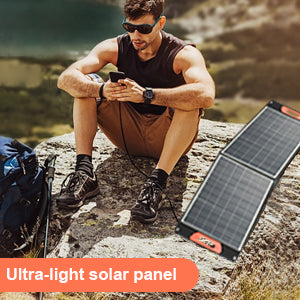 Pannello solare portatile per caricabatterie solare pieghevole da 20 V per centrale elettrica per viaggi in furgone da campeggio all'aperto