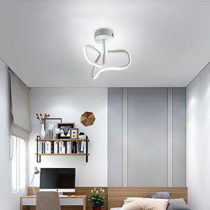 Plafoniera a LED da 16 W, moderna lampada da soffitto in metallo acrilico e alluminio, luce bianca 6000 K, moderna plafoniera a LED per soggiorno, camera da letto e cucina.