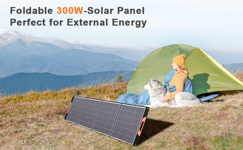 Kit pannello solare pieghevole portatile monocristallino da 200 W con 1 porta USB per esterno