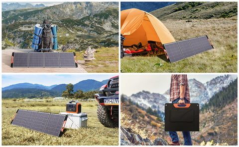 Kit pannello solare pieghevole portatile monocristallino da 200 W con 1 porta USB per esterno