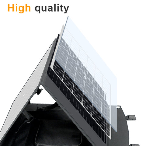 Pannello solare MonocBN efficiente pieghevole da 75 W, borsa pieghevole da viaggio per caricatore esterno con 3 pannelli solari DC/USB/TYPE-C