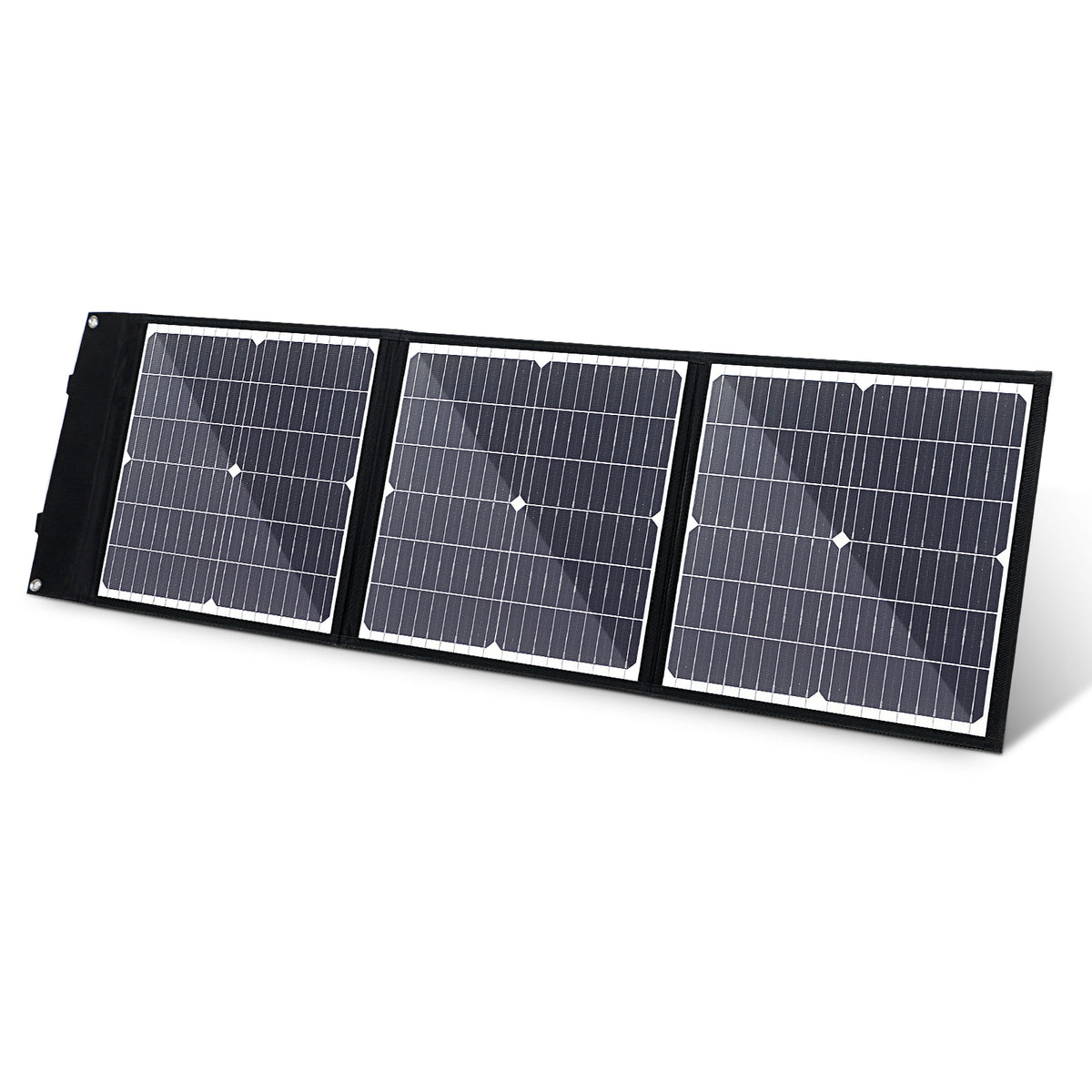 Pannello solare MonocBN efficiente pieghevole da 75 W, borsa pieghevole da viaggio per caricatore esterno con 3 pannelli solari DC/USB/TYPE-C