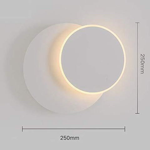 Lampade da parete a LED, applique ruotabile a 360 gradi, lampade da comodino, lampada da parete Creative Eclipse 2 in 1 per scale del corridoio