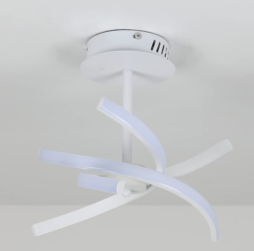 Plafoniera a LED, moderna lampada da soffitto in acrilico creativo da 26W, lampada a sospensione a luce bianca calda 3000K per soggiorno, camera da letto, cucina, sala da pranzo, corridoio