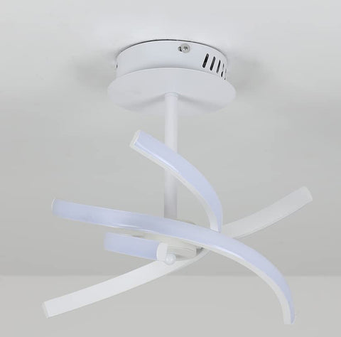 Plafoniera a LED, moderna lampada da soffitto in acrilico creativo da 28 W, luce bianca calda 3000 K, per soggiorno, camera da letto, cucina, sala da pranzo, corridoio.