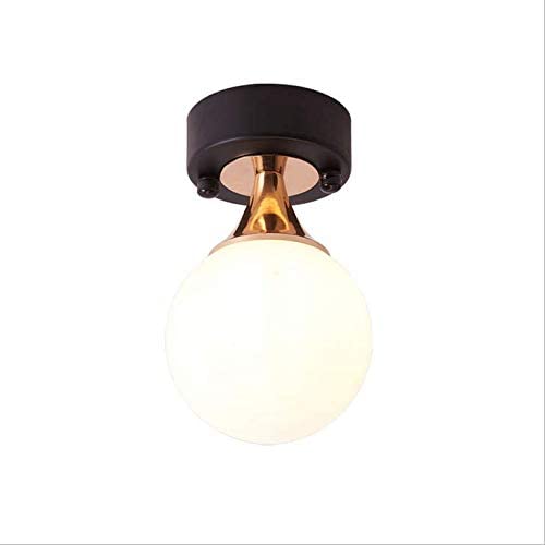 Lampada da soffitto a LED, lampada a sfera in vetro, plafoniera per camera da letto, corridoio, soggiorno, ecc