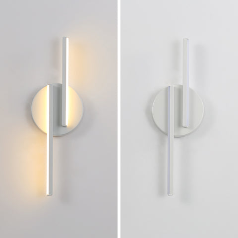 Lampada da parete a LED moderna per interni, applique in alluminio per soggiorno corridoio bagno scala luce notturna (bianca) luce calda 3000K