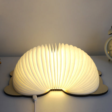 Goeco Lampada da libro pieghevole a LED, luci notturne a forma di panda multicolore, lampada pieghevole pieghevole ricaricabile tramite USB