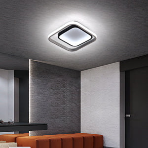Plafoniera a LED, moderna plafoniera da soffitto 30W 3300lm, 6000K, lampada da soffitto in acrilico e metallo, per soggiorno, camera da letto, sala da pranzo