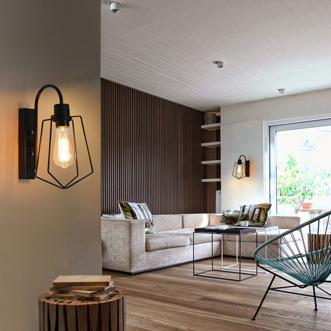 Lampada da parete vintage per interni, lampada da parete industriale E27 per corridoio bar, adatta per camere da letto, ristoranti, caffè, corridoi