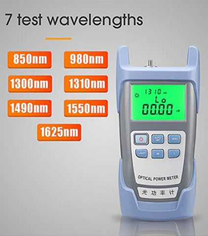Fotometro per fibra ottica FTTH Tester per cavi ottici Tester per fibra ottica da -70 dBm a +10 dBm