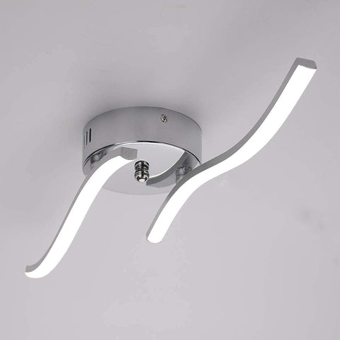 Plafoniera a LED, lampada a sospensione a forma di onda, LED integrati 14W 1100 lumen, lampadario moderno per soggiorno o cucina, luce bianca fredda IP20 6500K