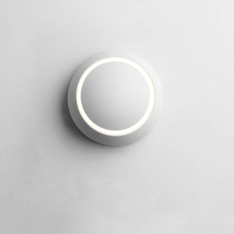 Lampada da parete moderna a LED 2 Lampada da parete rotonda Bianco caldo 3000K Per camera da letto, soggiorno, corridoio, ingresso Bianco
