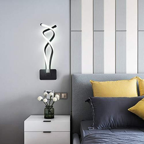 Lampada da parete a LED, lampada da comodino da 13 W, lampada da parete in alluminio per corridoio delle scale del soggiorno della camera da letto