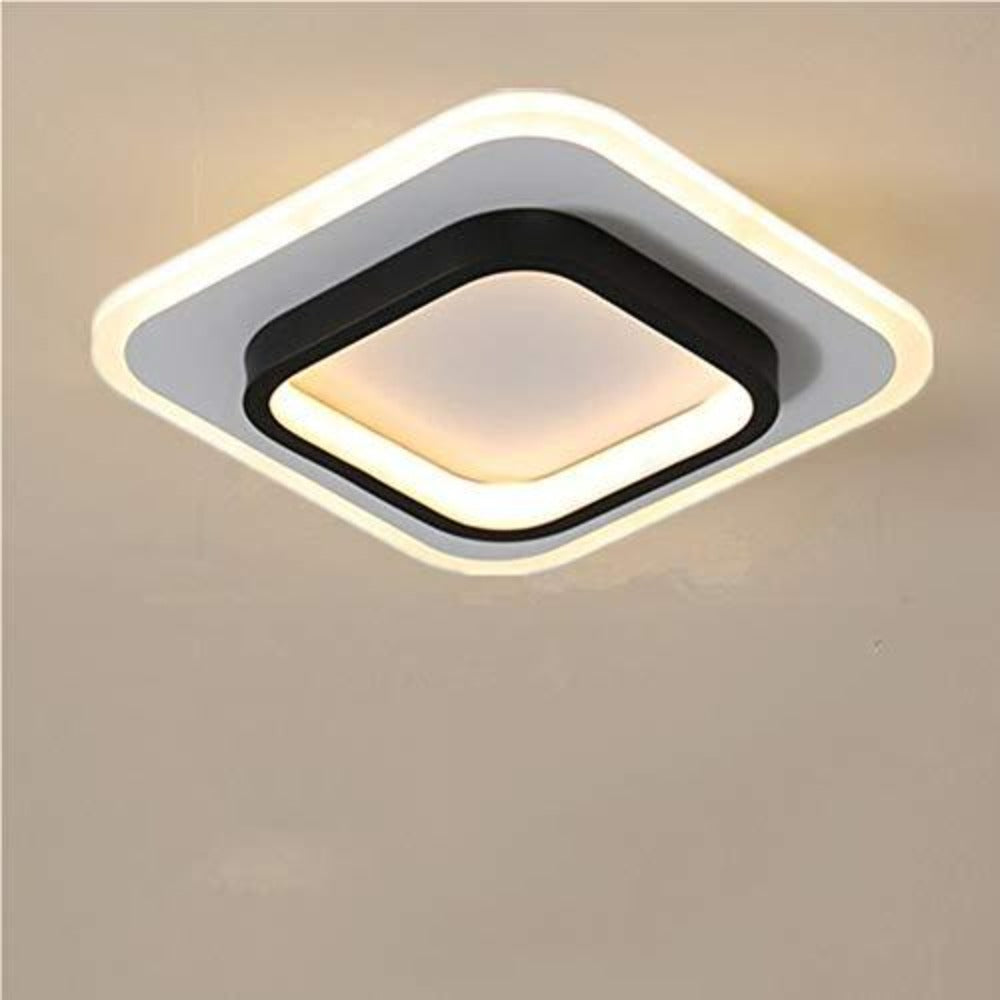 Plafoniere a LED, plafoniere quadrate da 21 W, lampada da soffitto 3500 K per bagno, soggiorno, camera da letto, cucina, corridoio (bianco caldo) 