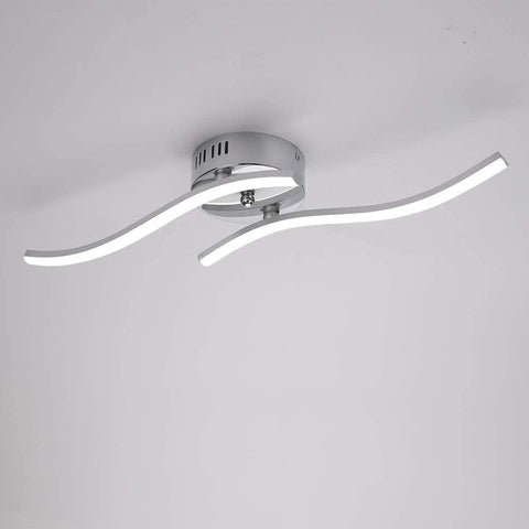 Plafoniera a LED, lampada a sospensione a forma di onda, LED integrati 14W 1100 lumen, lampadario moderno per soggiorno o cucina, luce bianca fredda IP20 6500K